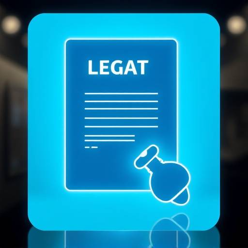 Icon representing a digital legal agreement or contract