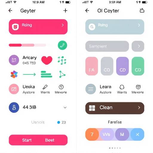 Side-by-side comparison of UI elements showing good and poor color contrast for text readability
